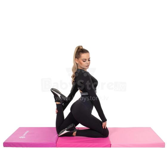 Gym mat Springos FA0140, 180 cm, pink
