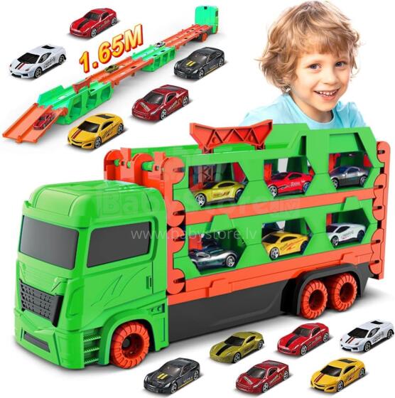 Vatos Truck Toy Cars  Art.237647    Трейлер с машинками и трассой