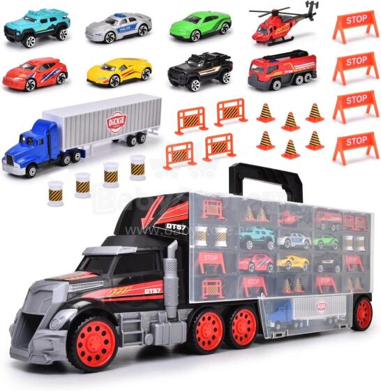 Dickie Toys Clever Car Transporter Art.237652   Трейлер с машинками  62см