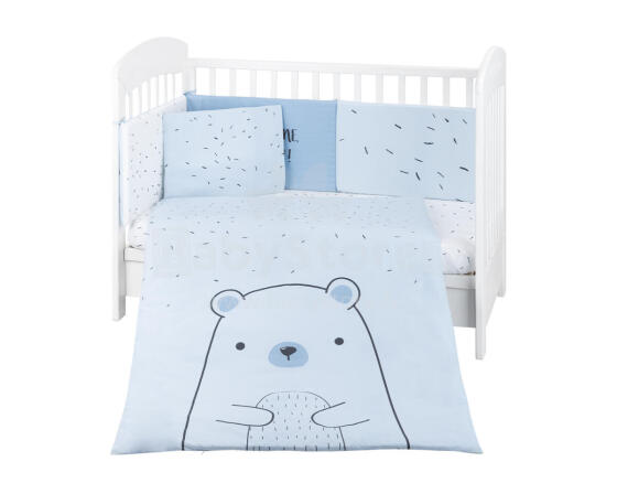Bedding set 6pcs 70/140 Bear with me Blue