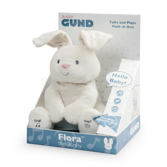 GUND Interaktīvs plīšs - Zaķītis Flora, 30 cm