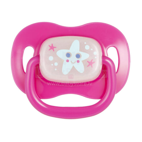 CANPOL 22/435_pin Soothing silicone pacifier 6-18m round Love&amp;sea