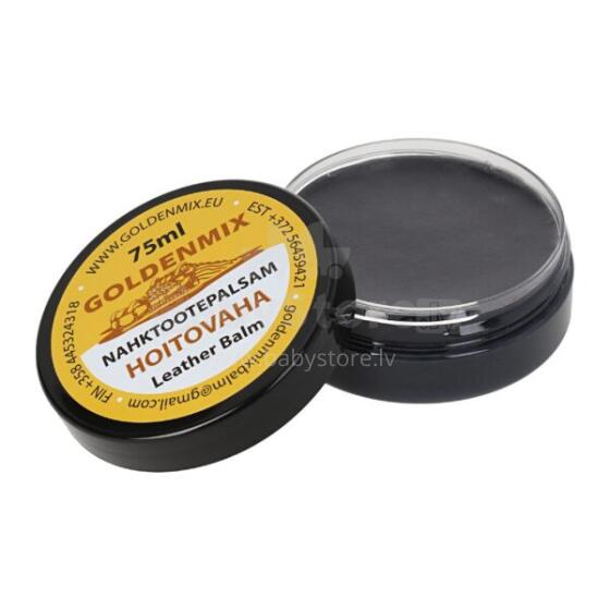 Goldenmix Leather Balsam Mini Art.238076 Натуральный бальзам для кожаных изделий и изделий из кожезаменителя , обуви (Golden Mix) 75ml