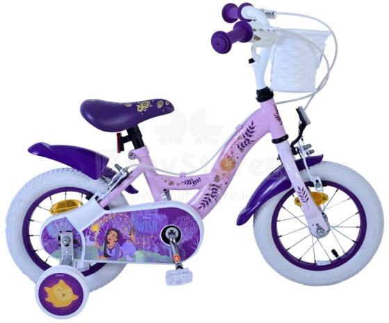 Jalgratas Disney Wish 12" kahe käsipiduriga, lilla