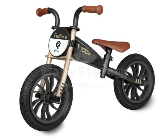 MILLY MALLY 6289 Qplay Беговел Feduro черно-золотистый