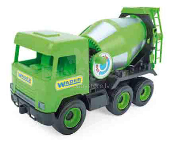 WADER 32104 Средний грузовик - Зеленый бетоносмеситель