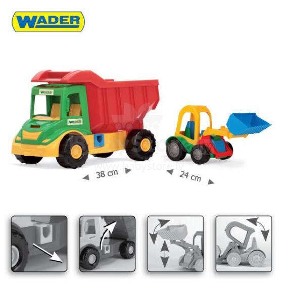 WADER 32210 Multi kravas automašīna ar Buggy buldozeru