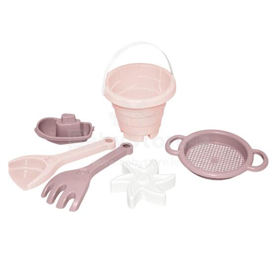 WADER 41104 Rose Cotton Candy Castle Sand Set