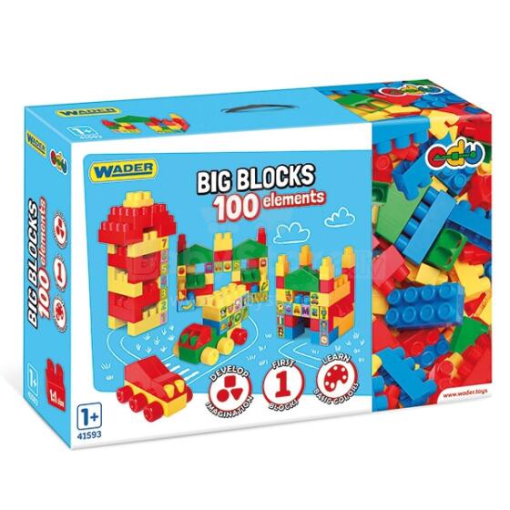 WADER 41593 Big Blocks blocks 100pcs.