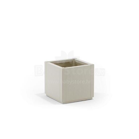 Flower box square Ethica 36x36x35cm white