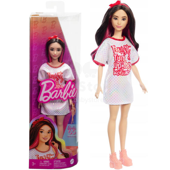 LALKA BARBIE SUKIENKA W KROPKI TWISTY