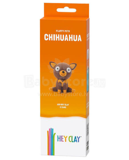 HEY CLAY HCL30111CEE Chihuahua Fluffy Animals 3-pack Figurine
