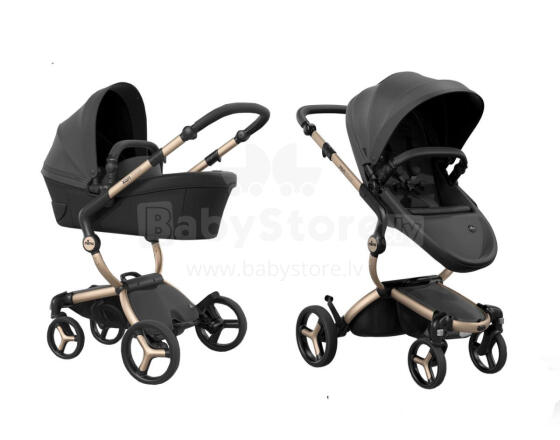 Mima Xari Max Art.238757 Black Champagne  Ekskluzīvais komplekts pastaigu bloks,šasijas un kulbiņa
