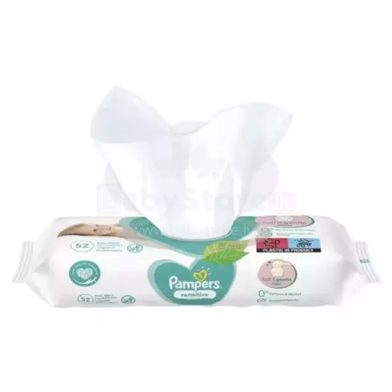 Pampers Sensitive  Art.P04H178 mitrās salvetes,52 gab