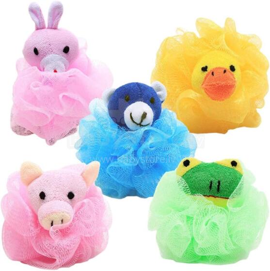 Washcloth Kids  Art.238796 Мочалка - игрушка нейлоновая для ванны 10см