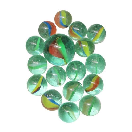 Marbles Glass Art.238797  Stikla bumbiņu komplekts,50 gab