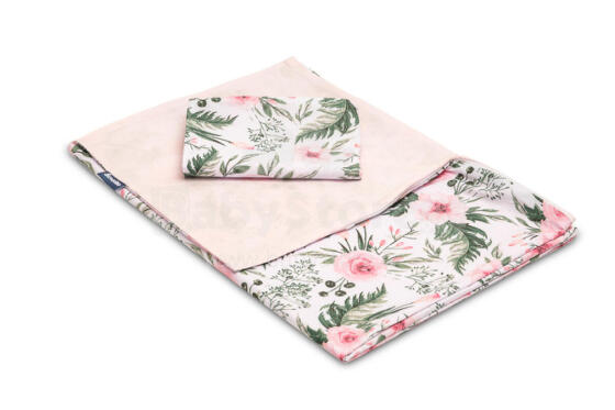 2-pieces 100×135 cm Bed SHEETS – roses pink