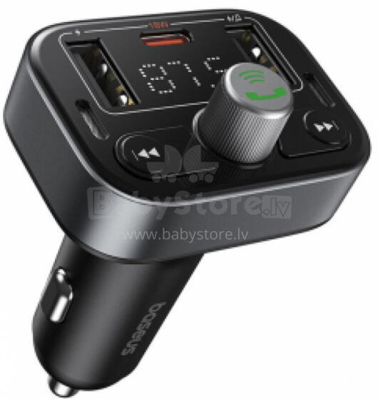 FM модуляторы Baseus Car Bluetooth 5.3 FM Transmitter Black