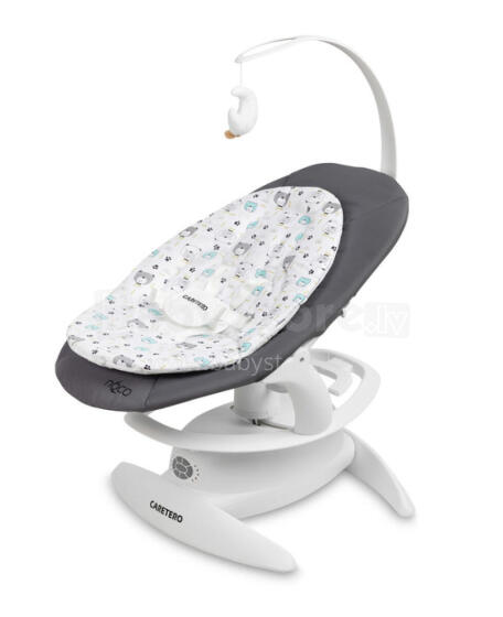 Bebe Basic Rocker Noco Art.239261 Graphite Детский шезлонг-качели 2 в 1