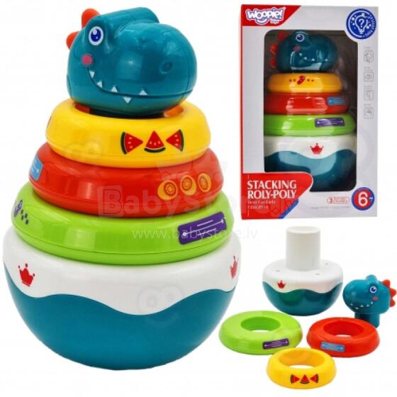 Maņu rotaļlieta WOOPIE 43117 Dino Tower