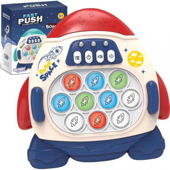 WOOPIE 52296 Spēle Rocket POP-it red