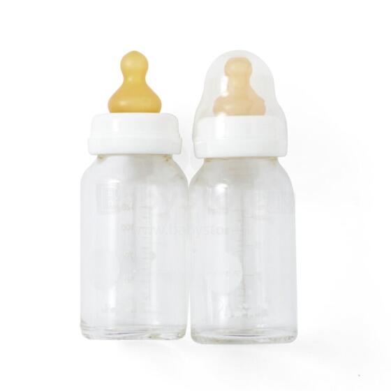 Hevea Glass Baby Bottle Art.239431 Stikla barošanas pudelīte 120ml,2 gab