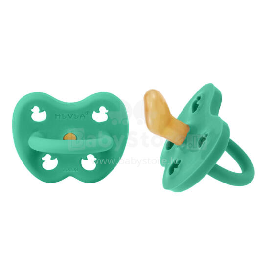 Hevea Natural Rubber Pacifier Anatomical Art.239430 Pop of Green Natural anatomical 3-36 month