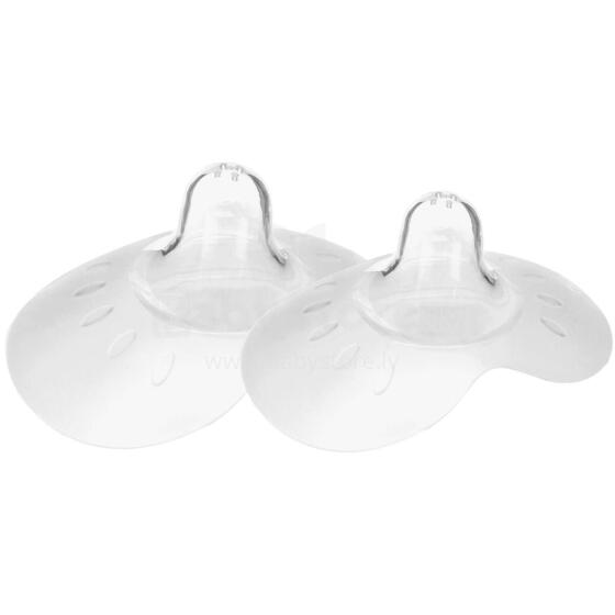 Lorelli Breast Shield Art.1022078 Silikona krūšu galu aizsargi 2gb (S izmēra)