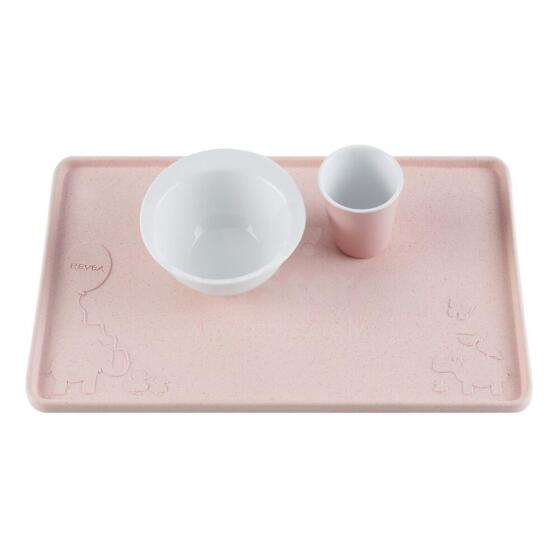 Hevea Silicone Placemat Art.239551 Peach