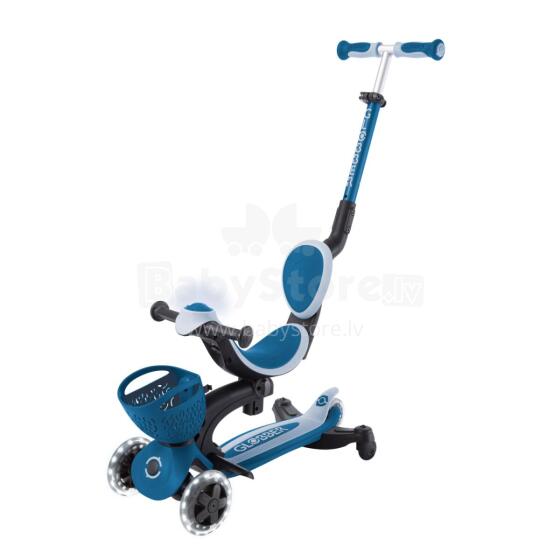GLOBBER skrejritenis Go Up Baby Light 360, 3in1, zils, 844-100