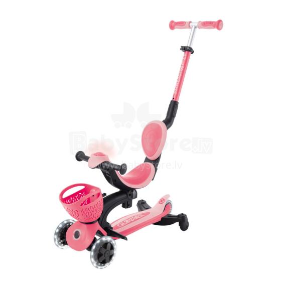 GLOBBER skrejritenis Go Up Baby Lights 360, 3in1, pasteļrozā, 844-210