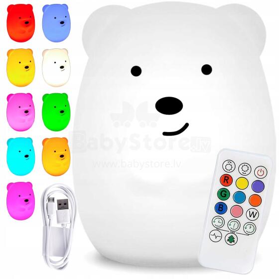 Kids Severno  Projector Bear Art.239839 Naktslampiņa bērniem  Lācis ar tālvadības pulti