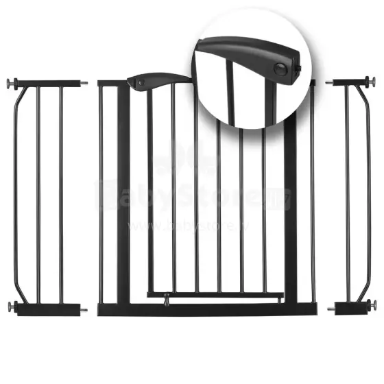 Kids Severno Safety Gate  Art.239841 Black  Bērnu drošības barjera/vārti 75-115cm