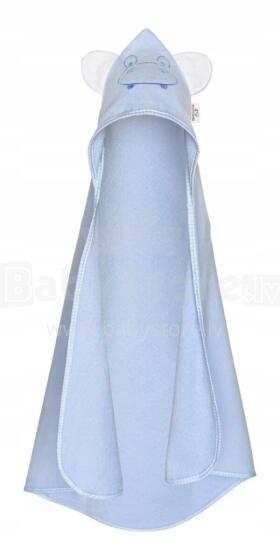 Bocialand Bath Towel Cover Ears Art.BOC0123 Hippo Махровое полотенце с капюшоном 80x80см.