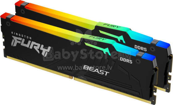 Напишите Kingston Fury Beast RGB, DDR5, 32 ГБ, 6000 МГц, CL36 (KF560C36BBE2AK2-32)