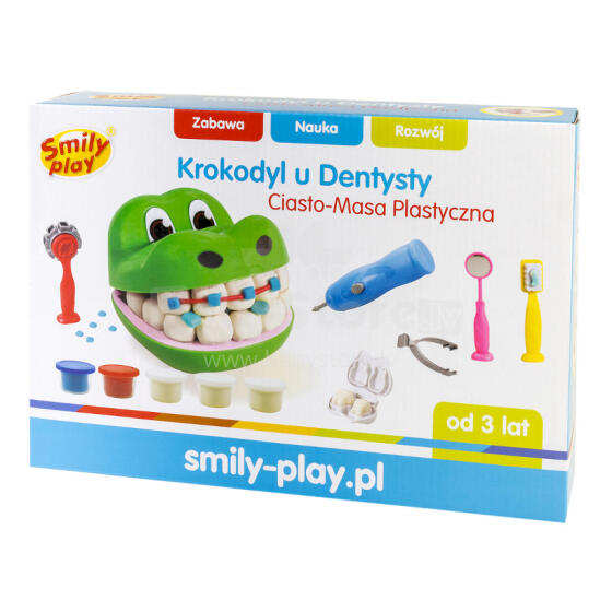 SMILY PLAY SP83346 Plasticine dough, crocodile at the dentist