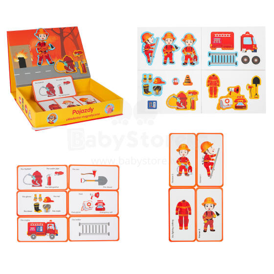 SMILY PLAY SP84505 Magnetic puzzle fire brigade