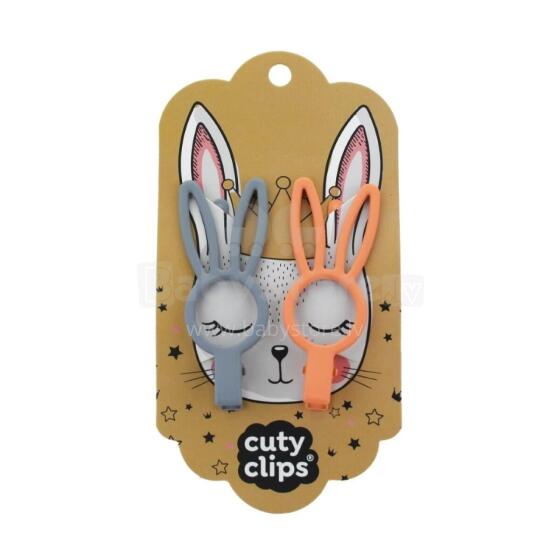 Cuty Clips Bunny  Art.CL0011 Оригинальная заколка для волос 2 шт.