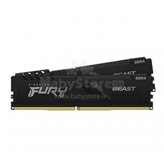 Kingston Fury Beast, 32 ГБ [2x16 ГБ, DDR4 CL16 DIMM, 3200 МГц]