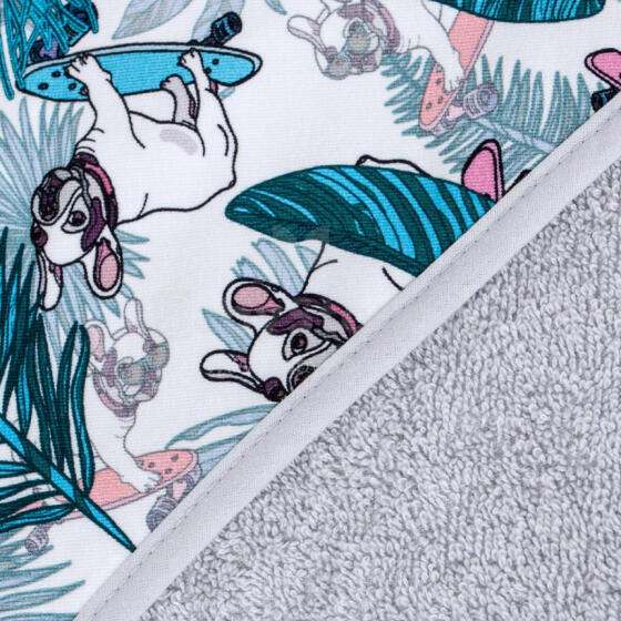 CEBA 815-111-584 Towel 100x100 Printed Line French Bulldog FREE Foldable Changing Mat 60x40 Rowanberry