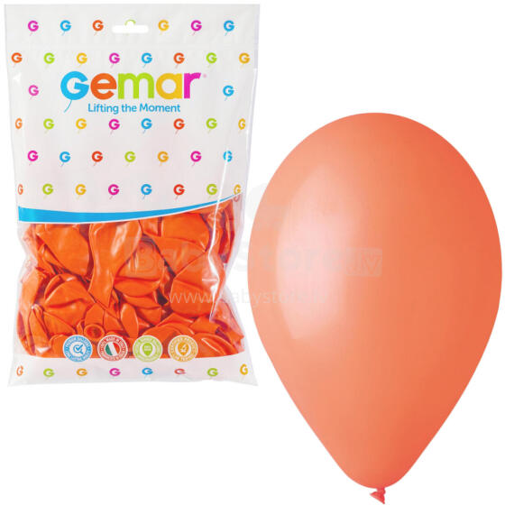 BALONY PASTELOWE 10  POMARAŃCZOWY 100SZT