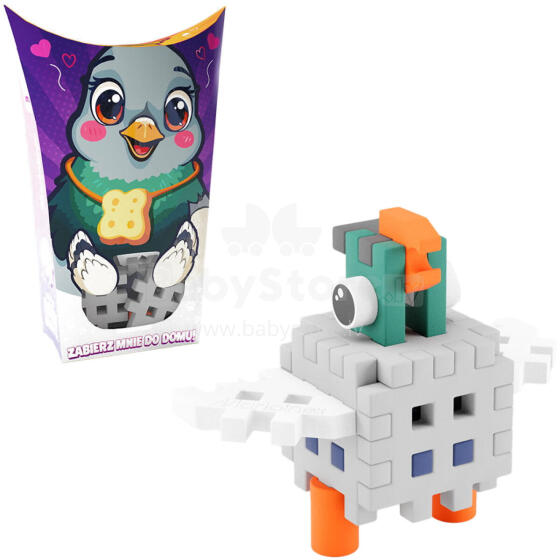 MINI WAFFLE POCKET PETS GOŁĄB 16 ELEM.