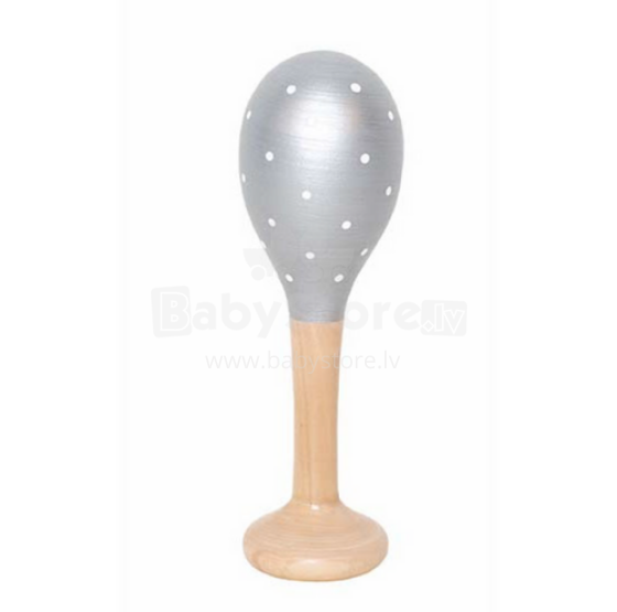 JaBaDaBaDo  Maraccas Art.M14095 Silver  Koka marakasi - grabulis 1 gab.