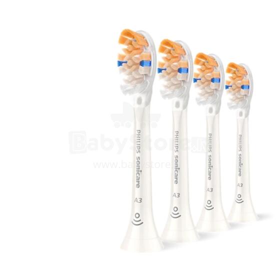 Jaunums! Sonicare A3 Premium All-in-One zobu birstes uzgalis, 4gab, balts