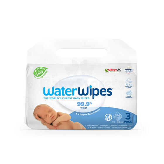 WATER WIPES baby wipes, 3x48 pcs., 420134