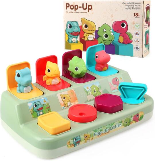 Leadstar Baby Toy Motor Skills Toy Art.241232 Развивающий центр Прячемся в домике