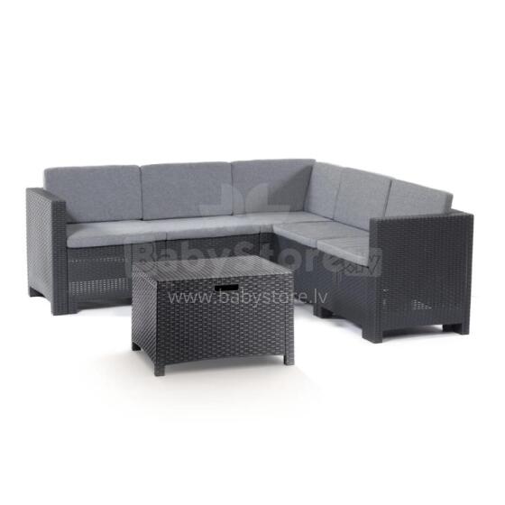Garden furniture set Colorado Corner grey