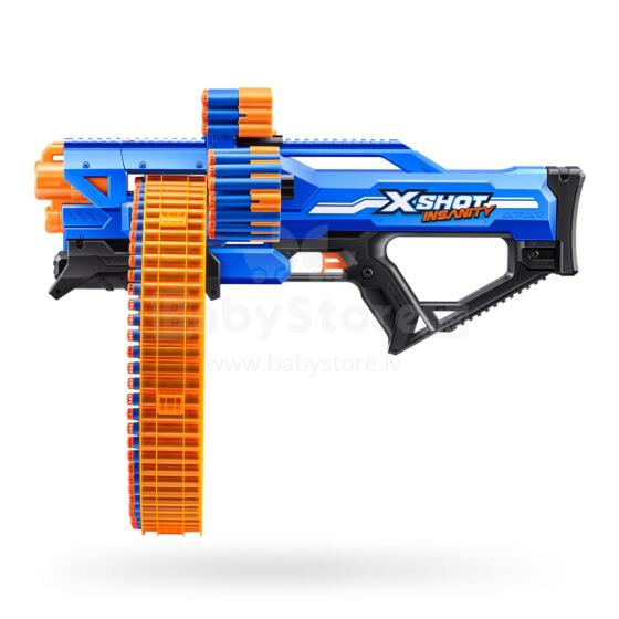 X-SHOT rotaļu pistole "Mad Megga Barrel Blaster Insanity", 1. sērija, 36609