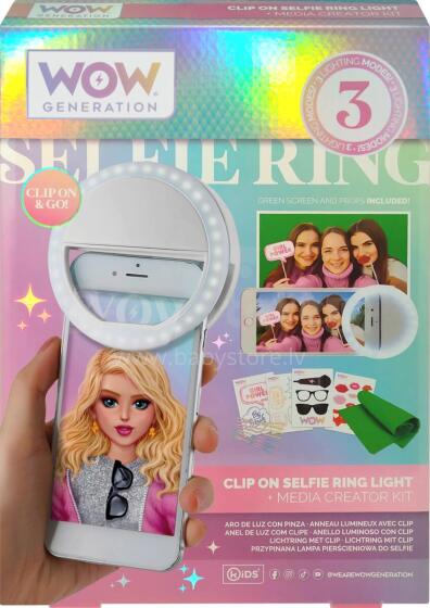 WOW GENERATION selfie light with accessories, WOW00024