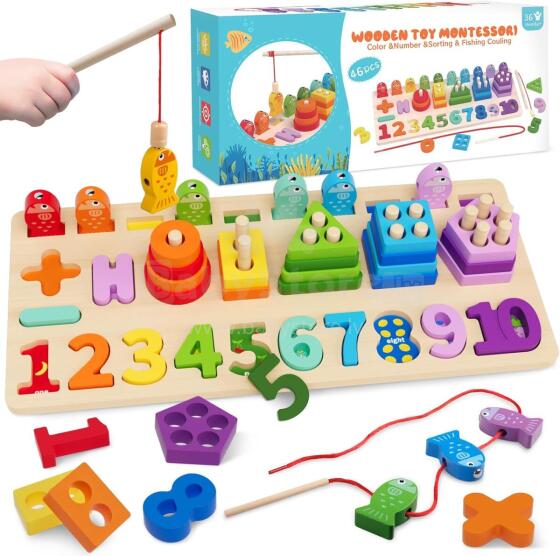 Plunack Montessori Wooden Art.241381  Деревянный пазл Монтессори